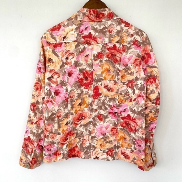 Coldwater Creek  jacket in a cotton blend, floral print - Picture 8 of 14